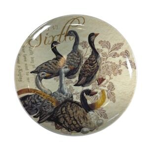 Noble Excellence 12‎ Days of Christmas Plates 6th 7th 8th Day Porcelain Dish Set